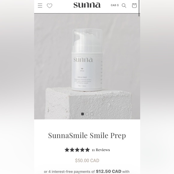 Brand new SunnaSmile Prep paste - Picture 1 of 4